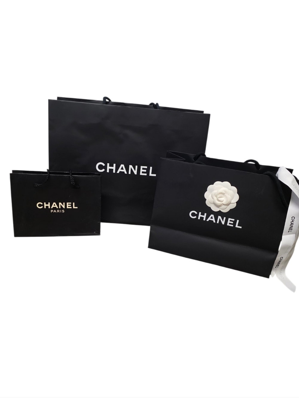 CHANEL SHOPPING BAG 3 BAG BUNDLE